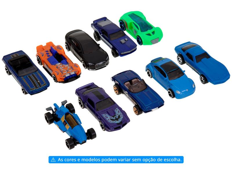 Kit 10 Carrinhos Hot Wheels Mattel - 54886 - Magazine Polianacastro